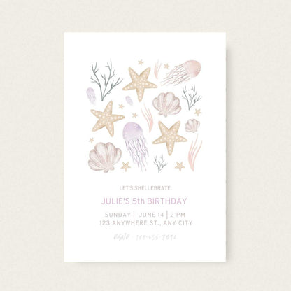 Under the Sea Birthday Invitation – Editable Canva Template