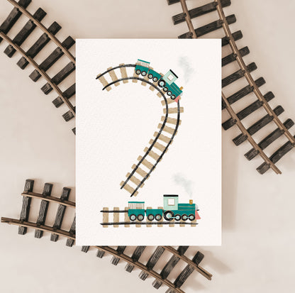 Chugga Chugga Two Two Invitation – Editable Canva Template